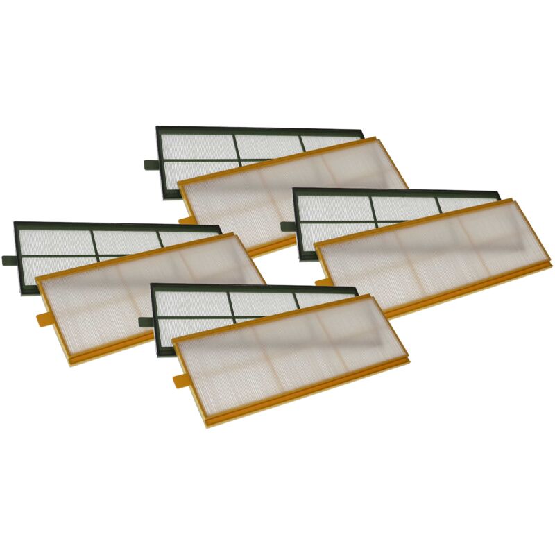 foto del prodotto vhbw set di 8x filtri compatibile con zehnder comfoair 350 sistema di ventilazione filtri g4 f7, 50 x 16 x 1 cm, bianco giallo verde