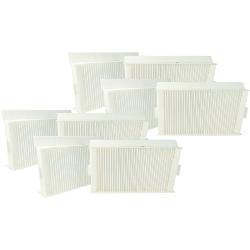 foto del prodotto vhbw set di 8x filtri compatibile con zehnder comfod 180 sistema di ventilazione filtri g4 f7, 24 x 12 x 5 cm, bianco