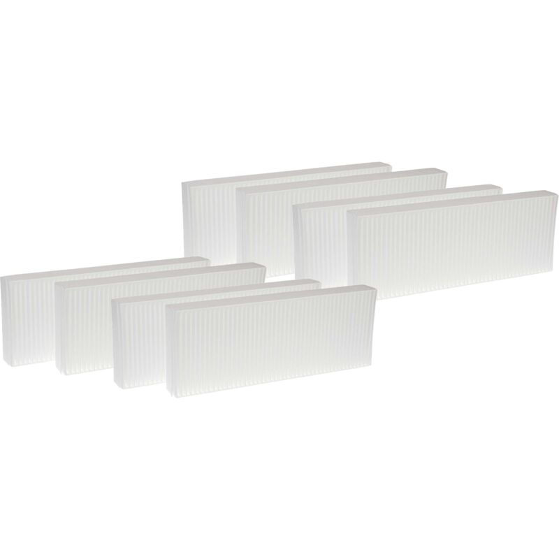 foto del prodotto vhbw set di 8x filtri compatibile con zehnder paul novus 300, 450 sistema di ventilazione filtri g4 f7, 48 x 18 x 10 cm, bianco
