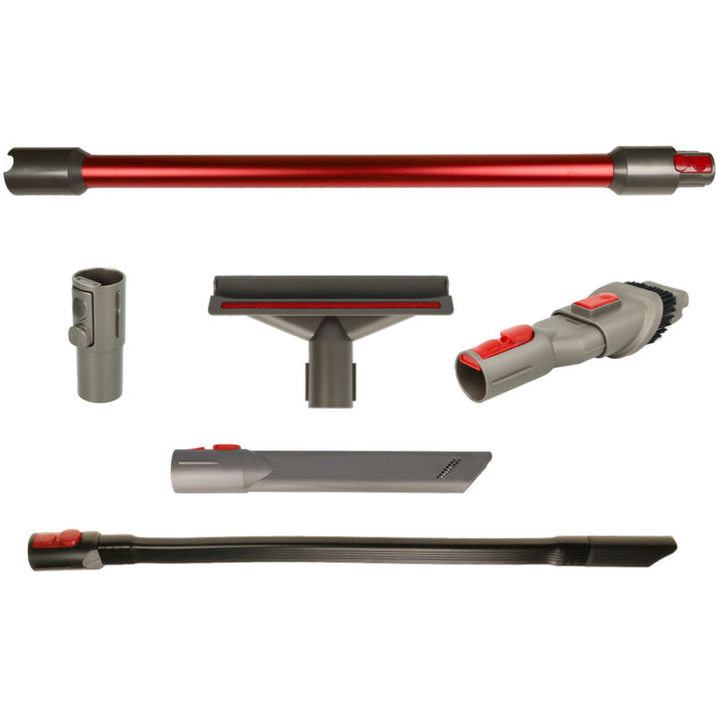 foto del prodotto vhbw set di accessori da 6 pzz. compatibile con dyson v15 detect detect absolute, detect absolute extra, detect aspirapolvere rosso