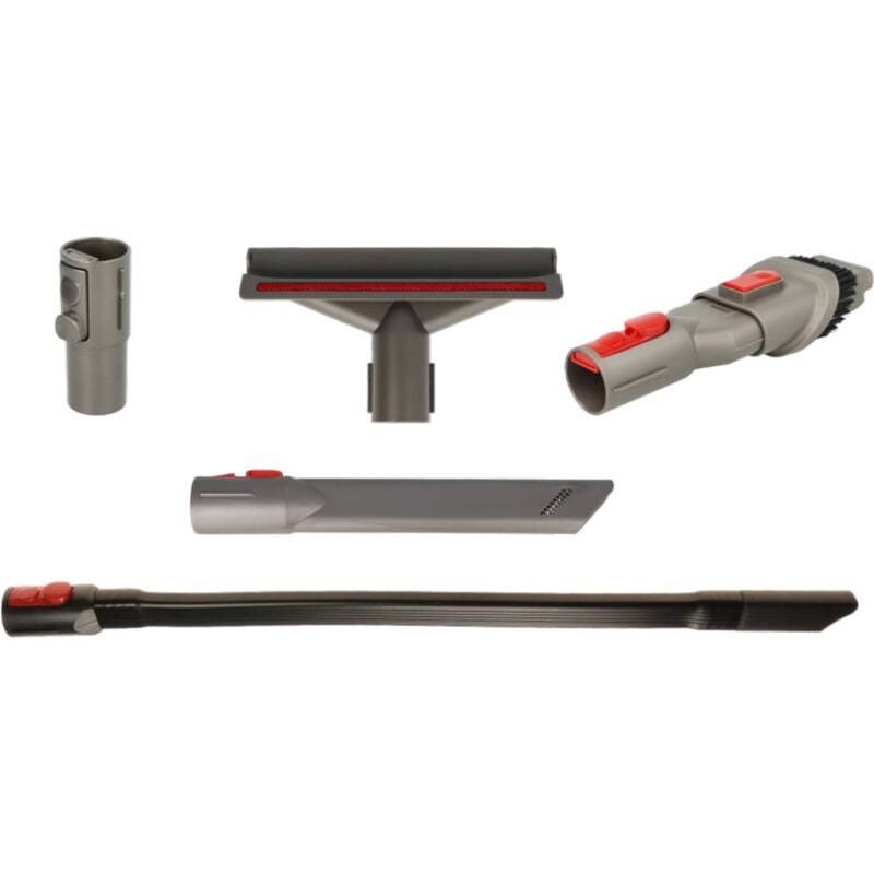 foto del prodotto vhbw set di bocchette da 5 pzz. compatibile con dyson v11 klick total clean extra aspirapolvere grigio