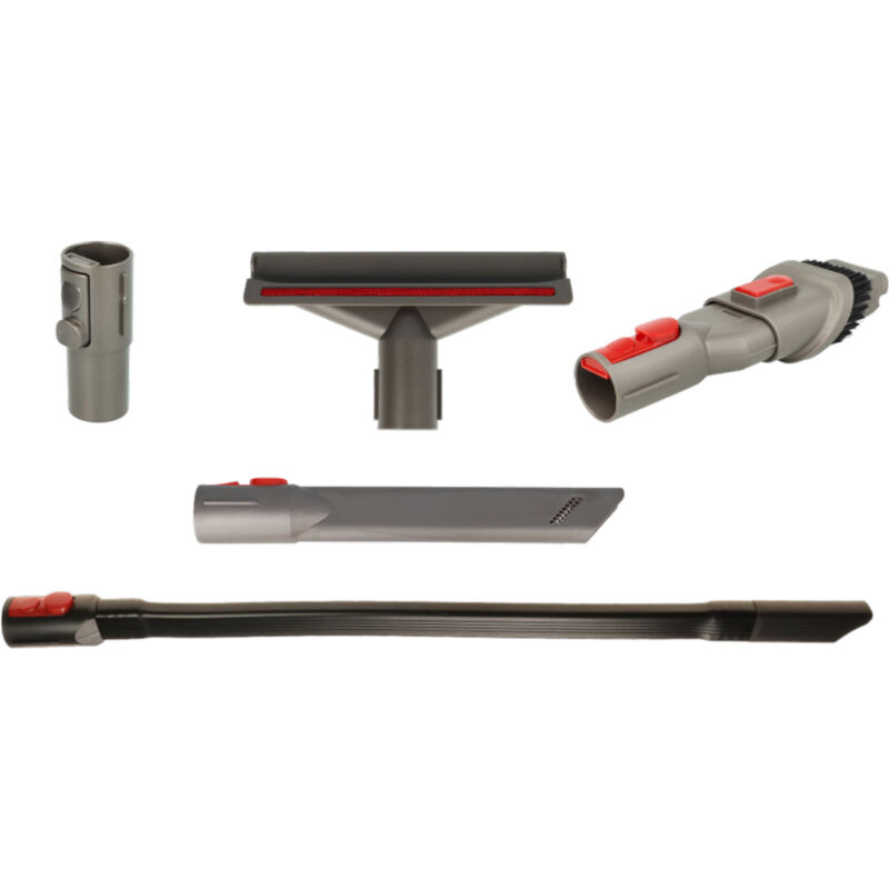 foto del prodotto vhbw set di bocchette da 5 pzz. compatibile con dyson v7 motorhead extra, parquet extra, motorhead pro, motorhead origin aspirapolvere grigio
