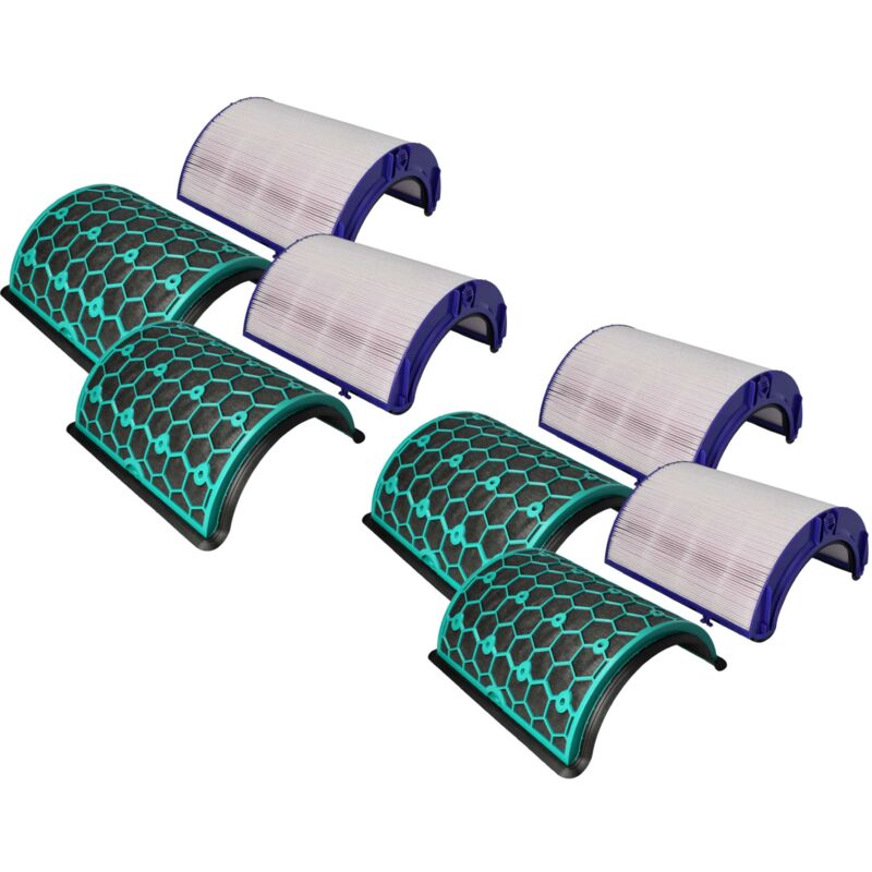 foto del prodotto vhbw set di filtri compatibile con dyson pure cool dp05, tp05, dp04, tp04 purificatore d aria filtro ai carboni attivi, filtro hepa