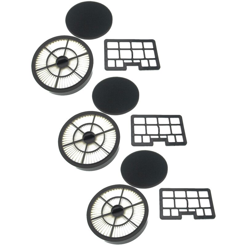 foto del prodotto vhbw set di filtri compatibile con hanseatic vc t4020, vc t4020e 1, vc t4020es 2, vc t4020es17 6x filtro filtro aria di scarico, filtro combi 