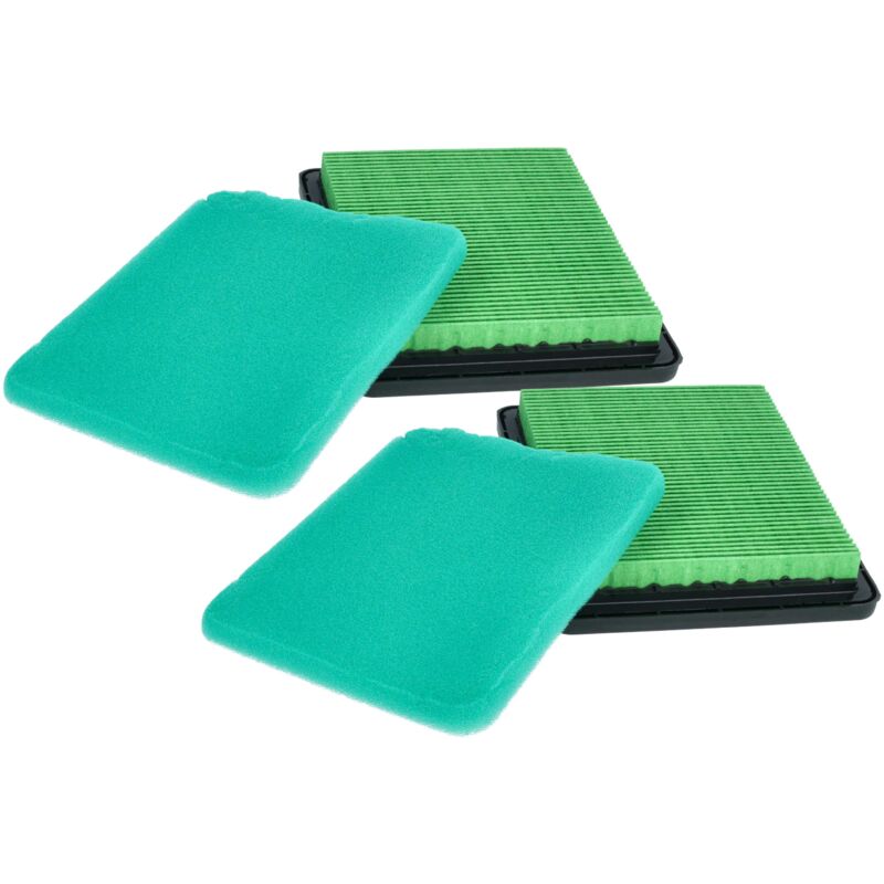 foto del prodotto vhbw set di filtri compatibile con honda gs190la, gsv160, gsv160a, gsv190 motore per scarificatore, tagliaerba 2x filtro dell aria, 2x pre filtro