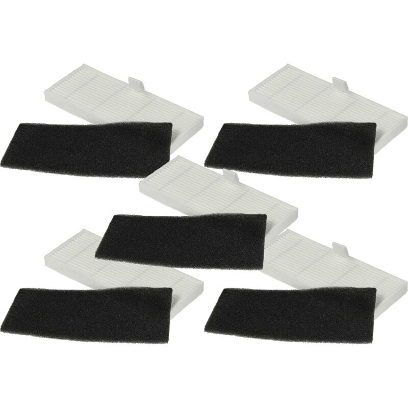 foto del prodotto vhbw set di filtri compatibile con proscenic m8 pro aspiratore 10x filtro di ricambio filtro polveri fini, filtro di spugna 