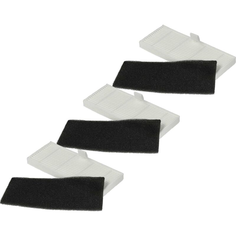 foto del prodotto vhbw set di filtri compatibile con proscenic m8 pro aspiratore 6x filtro di ricambio filtro polveri fini, filtro di spugna 