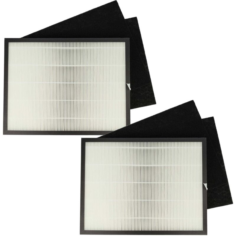 foto del prodotto vhbw set di filtri compatibile con rowenta intense pure air pu2120 purificatore d aria filtro ai carboni attivi, filtro hepa