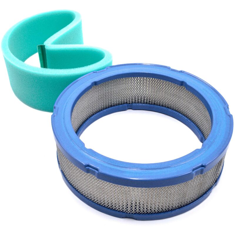 foto del prodotto vhbw set di filtri compatibile con toro aerateur, greensmaster 3100 motore tagliaerba 2x filtro di ricambio filtro dell aria, pre filtro 