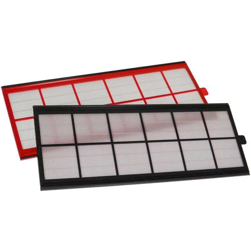 foto del prodotto vhbw set di filtri compatibile con zehnder comfoair 350, 550 sistema di ventilazione filtri g4 f7 2 pzz. , 50 x 17 x 1 cm, bianco rosso 