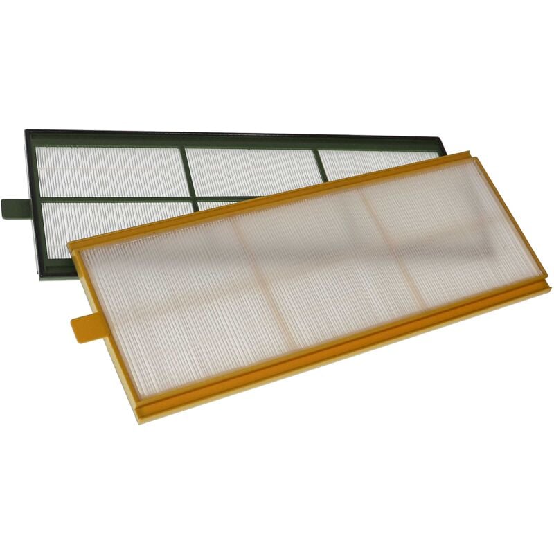 foto del prodotto vhbw set di filtri compatibile con zehnder comfoair 350 sistema di ventilazione filtri g4 f7 2 pzz. , 50 x 16 x 1 cm, bianco giallo verde