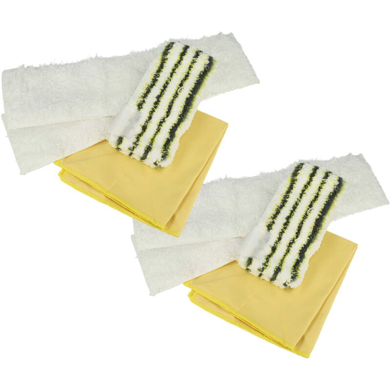 foto del prodotto vhbw set di panni in microfibra da 8 pezzi compatibile con k rcher sc 2 easyfix, sc 2 easyfix premium, sc 2 premium pulitore a vapore