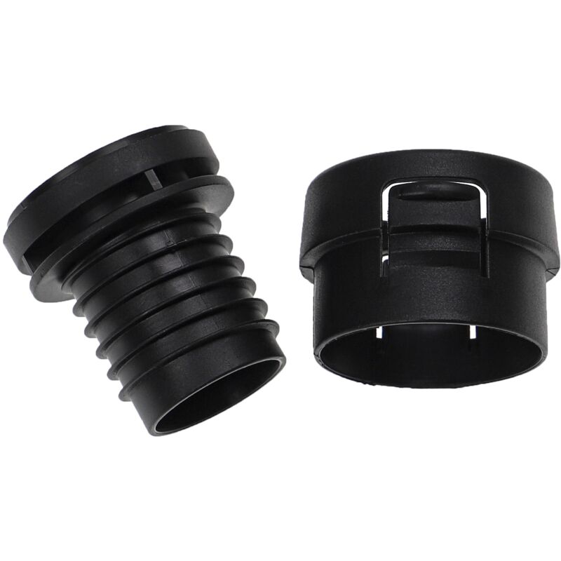 foto del prodotto vhbw set di riparazione tubi aspirapolvere da 2 pzz. compatibile con miele parkett co aspirapolvere manutenzione tubo flessibile, nero