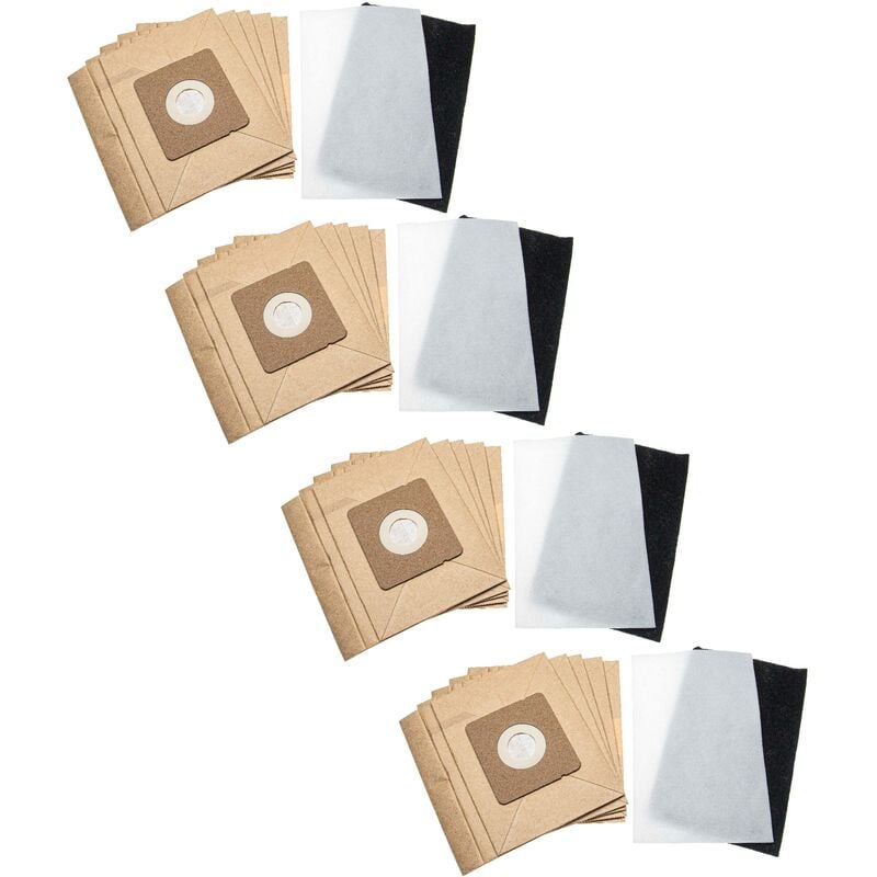 foto del prodotto vhbw set di sacchetti carta filtro da 24 pzz. compatibile con moulinex mo151101 4q0, mini space, accessimo, mo151301, compacteo aspirapolvere
