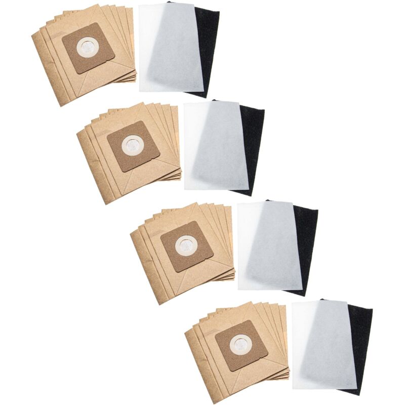 foto del prodotto vhbw set di sacchetti carta filtro da 24 pzz. compatibile con moulinex mo151401, mo151501 4q0, mo151701, mo151301 4q0, mo151401 4q0