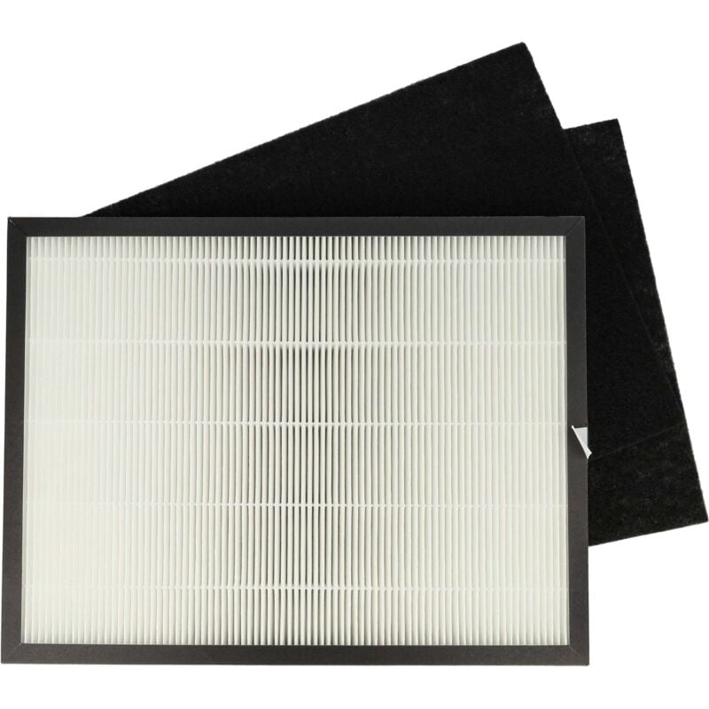 foto del prodotto vhbw set filtri compatibile con rowenta intense pure air pu2120 sostituisce rowenta xd6040fo, xd6040, h10 filtri 2x a carbone attivo 1x hepa 