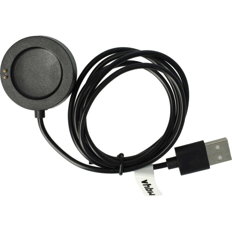 foto del prodotto vhbw stazione di ricarica usb compatibile con xiaomi watch s2 46mm, 42mm smartwatch docking station con cavo di ricarica, 102 cm nero