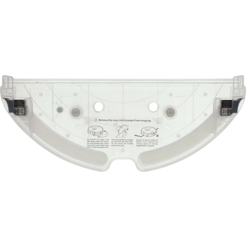 foto del prodotto vhbw supporto base di montaggio compatibile con roborock s5 max, s55 max robot aspirapolvere coperchio inferiore nero trasparente