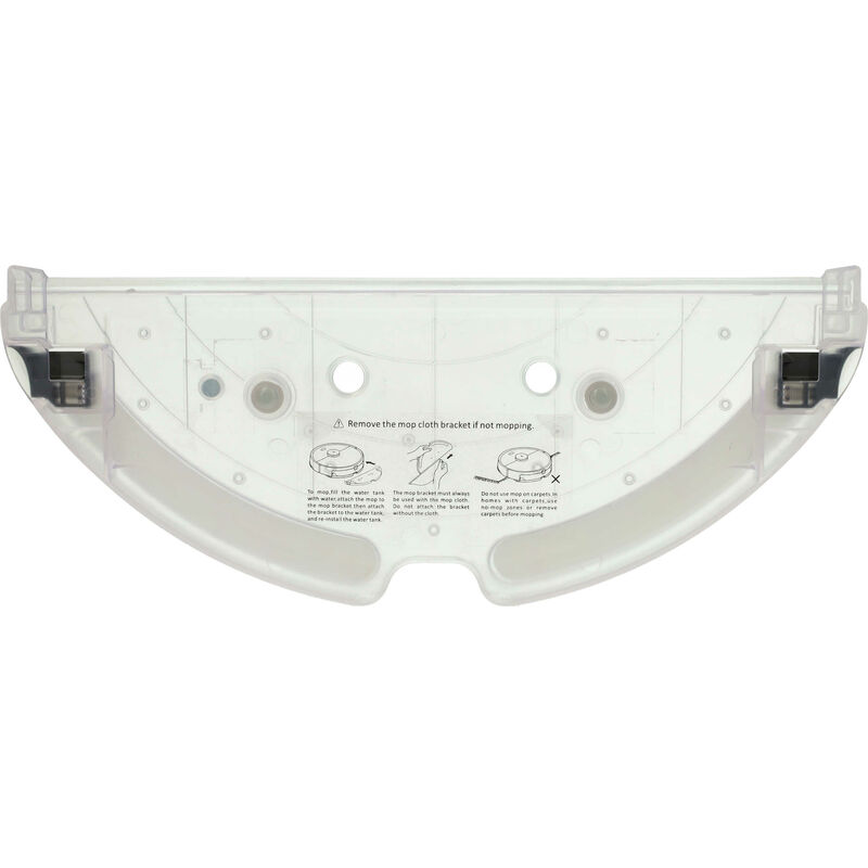 foto del prodotto vhbw supporto base di montaggio compatibile con roborock s6 maxv, s6 max robot aspirapolvere coperchio inferiore nero trasparente