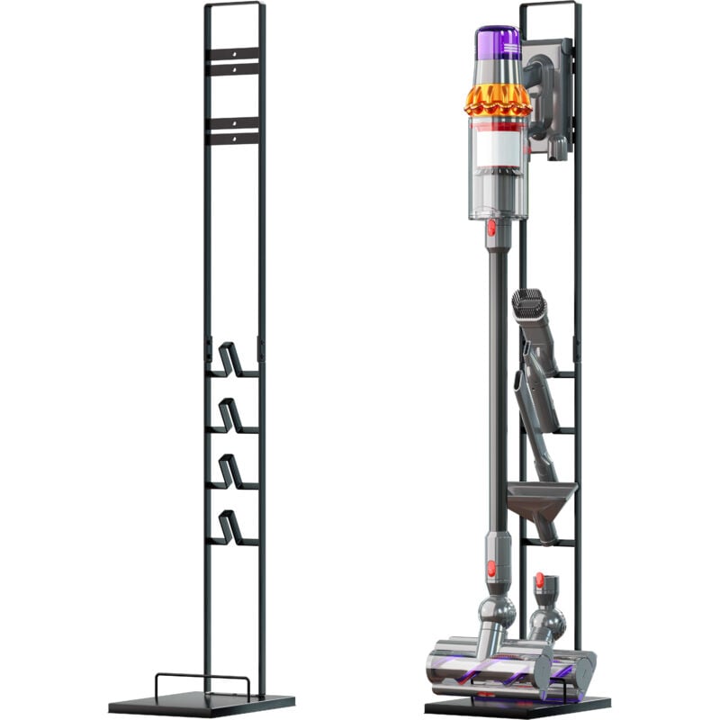 foto del prodotto vhbw supporto verticale, stander compatibile con grundig vcp3930 aspirapolvere senza fili grigio scuro