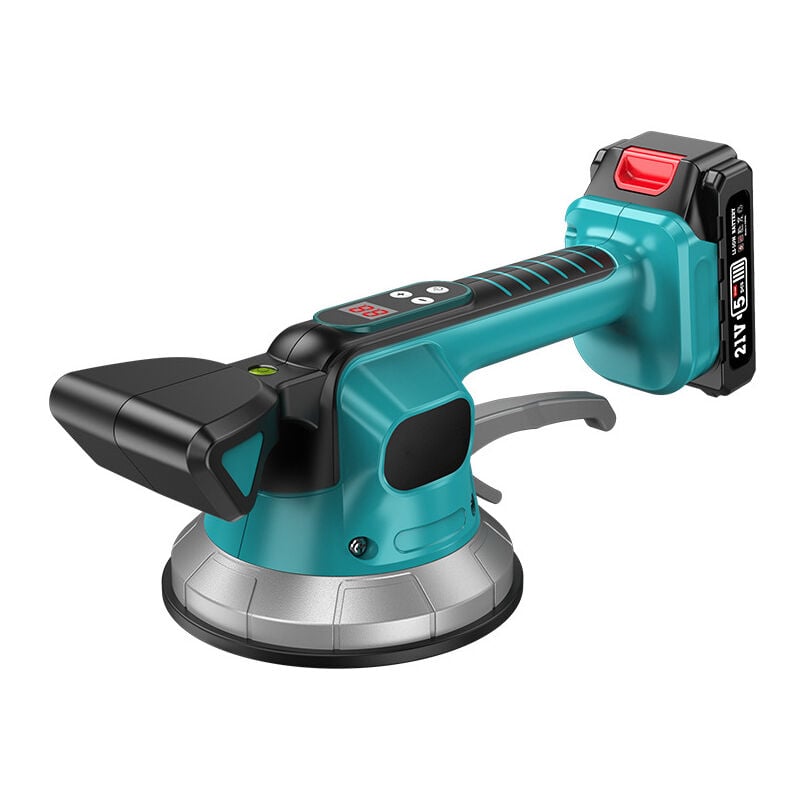 foto del prodotto vibratore per piastrelle senza fili, macchina per piastrelle a batteria con 10 velocit regolabili, ventosa da 14,5 cm e capacit di assorbimento di