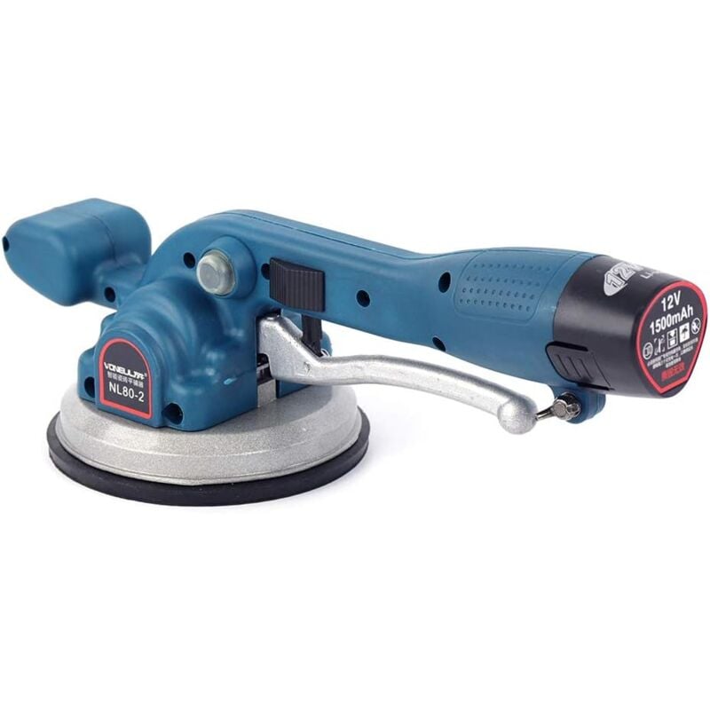 foto del prodotto vibratore portatile per piastrelle per piastrelle, con 2 batterie e caricatore 12000 giri min
