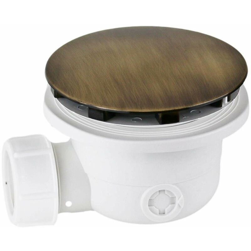 foto del prodotto vicario piletta di scarico piatto doccia standard 90 mm cover bronzo 836 bronzo bronzo