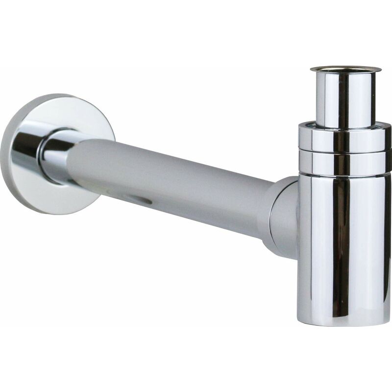 foto del prodotto vicario sifone per lavabo e bidet ribassato in colore cromo 890 tc.01 cromo