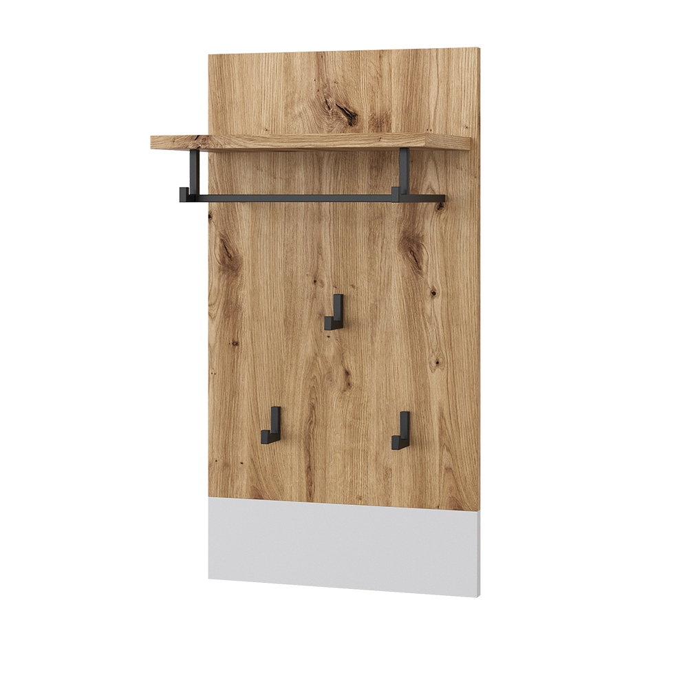 foto del prodotto vicco appendiabiti da parete bianco artisan 44 x 83 cm