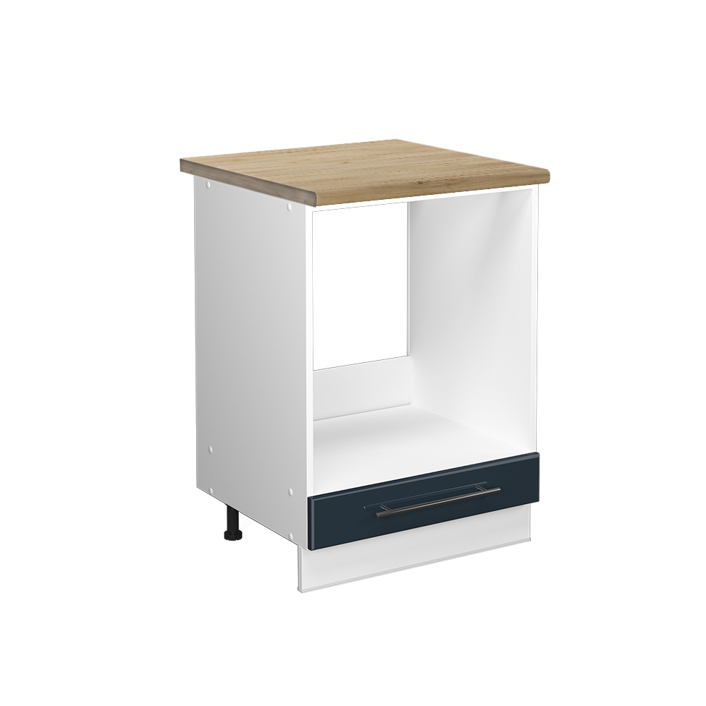 foto del prodotto vicco armadi da cucina blu scuro lucido 60 cm , pl rovere