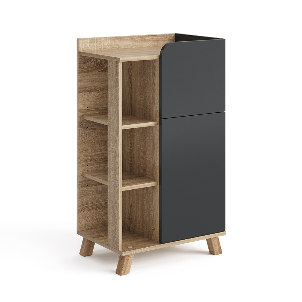 foto del prodotto vicco armadietto di base antracite 50 x 90 cm con anta e cassetto