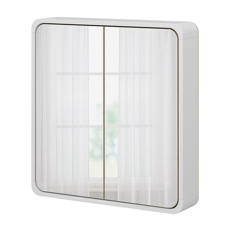 foto del prodotto vicco armadio a specchio per il bagno arla, bianco quercia, 60 x 60 cm