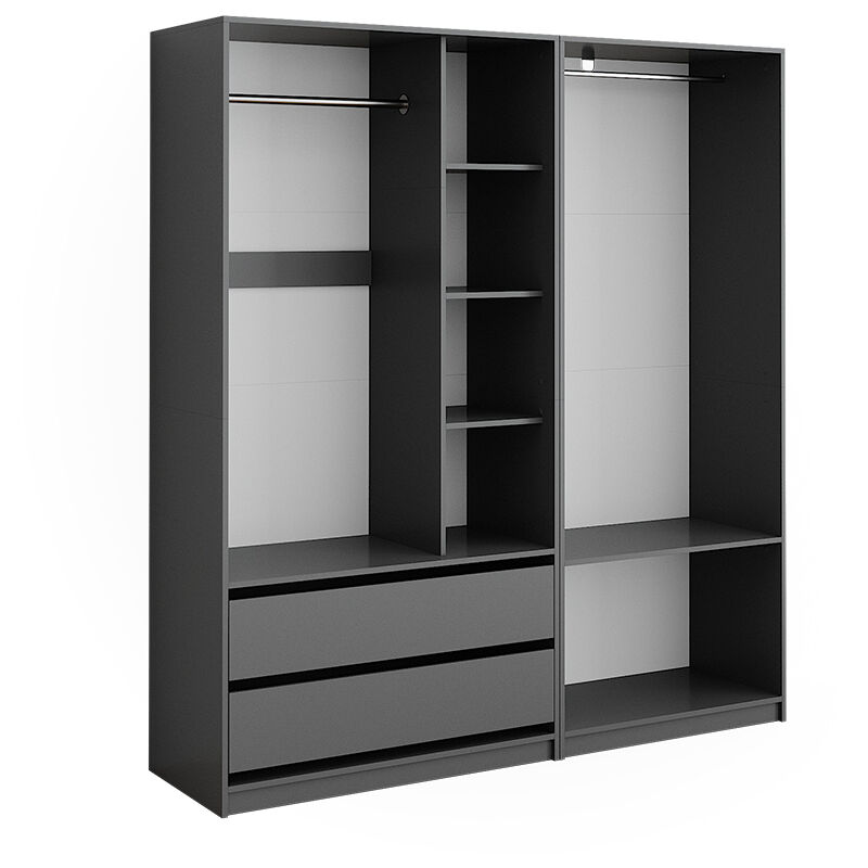 foto del prodotto vicco armadio antracite 100 x 200 cm set di 2