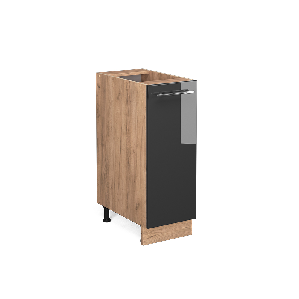foto del prodotto vicco armadio cucina dispensa alto antracite lucido 30 cm senza piano di lavoro