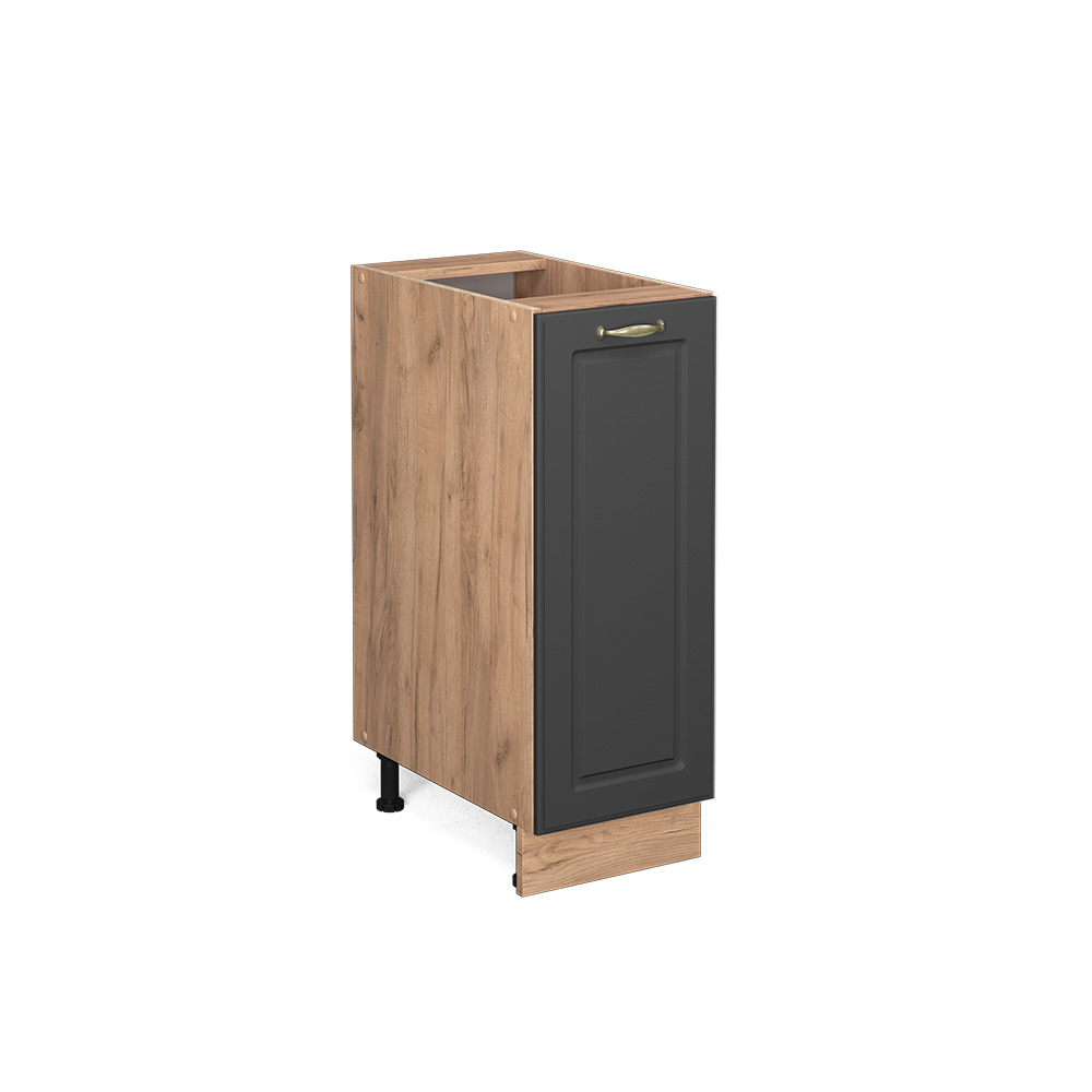 foto del prodotto vicco armadio cucina dispensa alto antracite oro 30 cm senza piano di lavoro