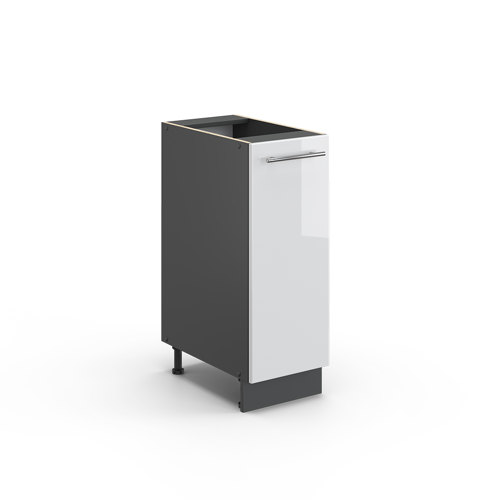 foto del prodotto vicco armadio cucina dispensa alto bianco lucido 30 cm senza piano di lavoro