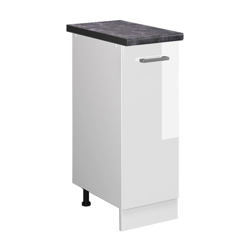 foto del prodotto vicco armadio cucina dispensa alto r line, bianco lucido, 30 cm , pl antracite