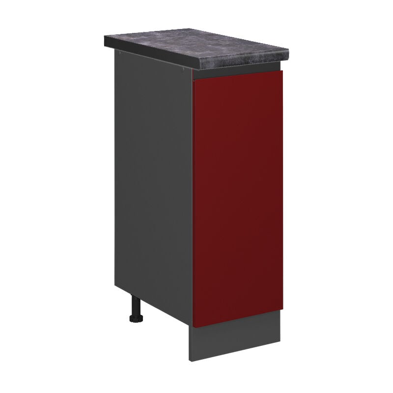 foto del prodotto vicco armadio cucina dispensa alto r line, rosso, 30 cm , pl antracite