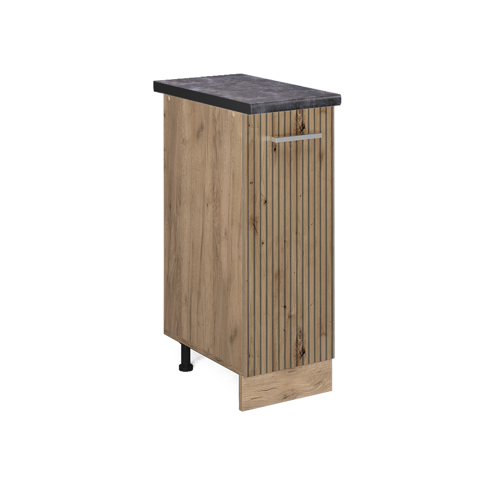 foto del prodotto vicco armadio cucina dispensa alto rovere artigianale 30 cm , pl antracite