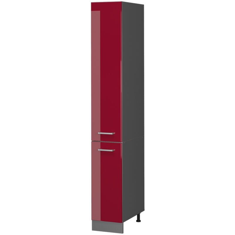 foto del prodotto vicco armadio da farmacia r line, rosso bordeaux lucido, 30 cm