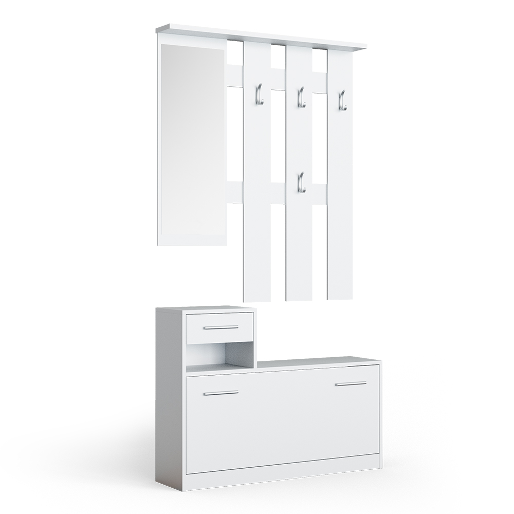 foto del prodotto vicco armadio da ingresso bianco 25 x 191 cm