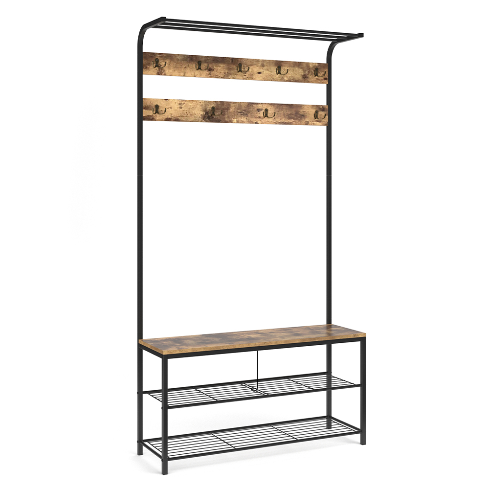foto del prodotto vicco armadio da ingresso legno antico 100 x 190 cm