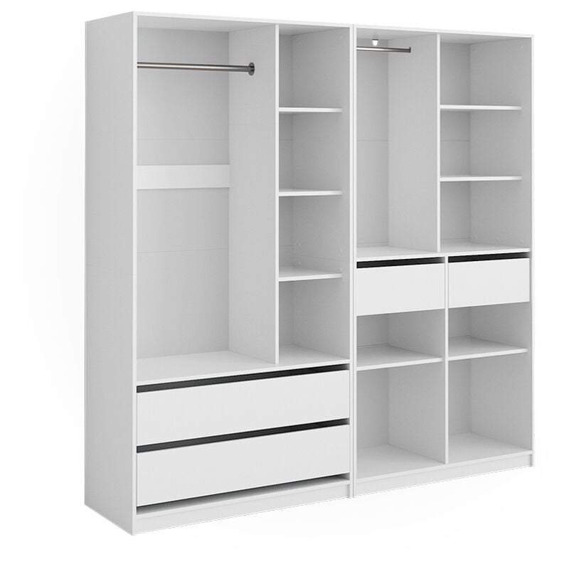 immagine 0 del prodotto vicco armadio elmo, bianco, 100 x 200 cm set con 2 parti