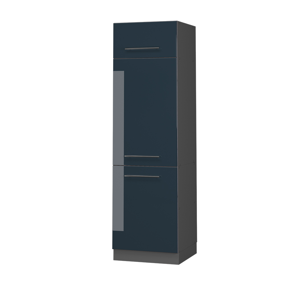 foto del prodotto vicco armadio frigorifero blu scuro lucido 60 cm