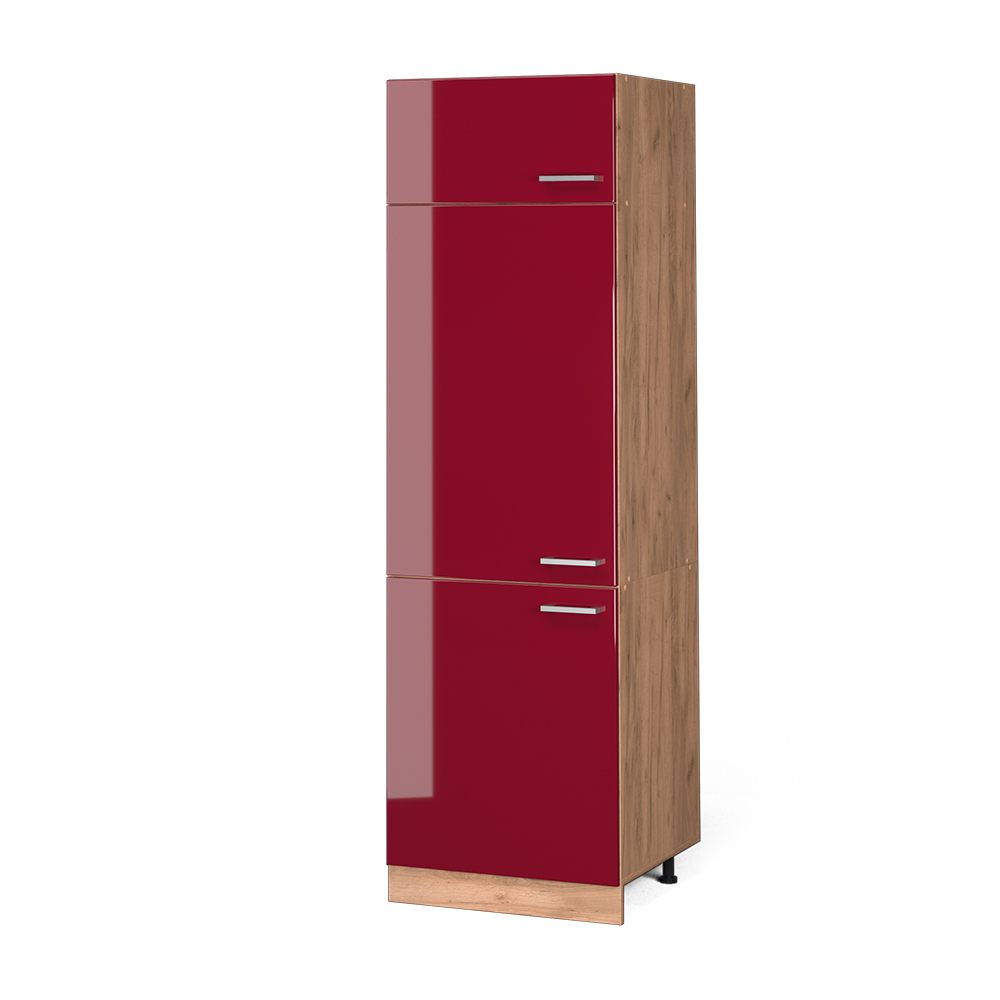 foto del prodotto vicco armadio frigorifero rosso lucido 60 cm