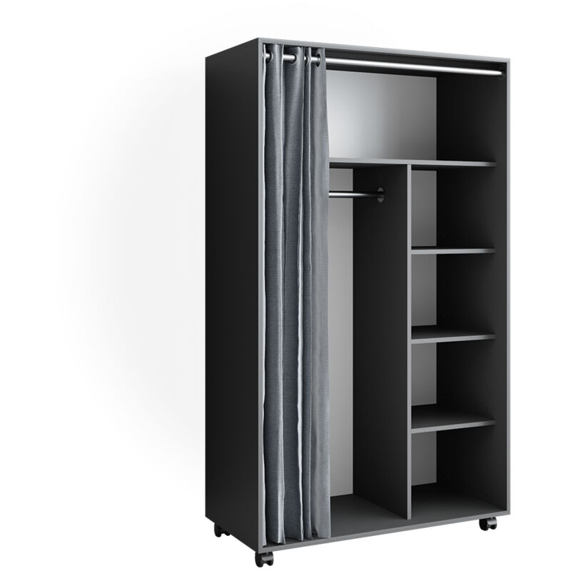 foto del prodotto vicco armadio multifunzione doros, grigio, 100 x 168 cm