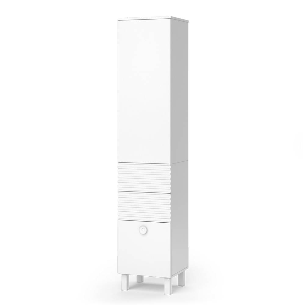 foto del prodotto vicco armadio per il bagno bianco 40.2 x 192.4 cm con anta e cassetti