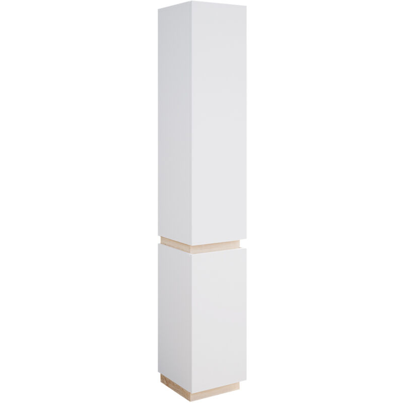 foto del prodotto vicco armadio per il bagno gloria, bianco, 33 x 197.5 cm con 2 porte
