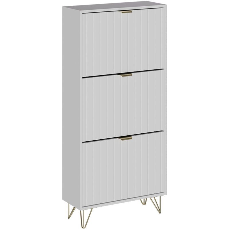 foto del prodotto vicco armadio per le scarpe helge, bianco, 60 x 128.5 cm 3 scomparti