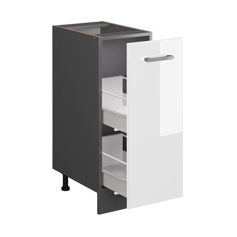 foto del prodotto vicco base r line, bianco lucido, 30 cm senza piano di lavoro
